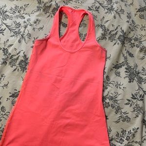 Lululemon Cool RacerBack Neon Orange Sz 4